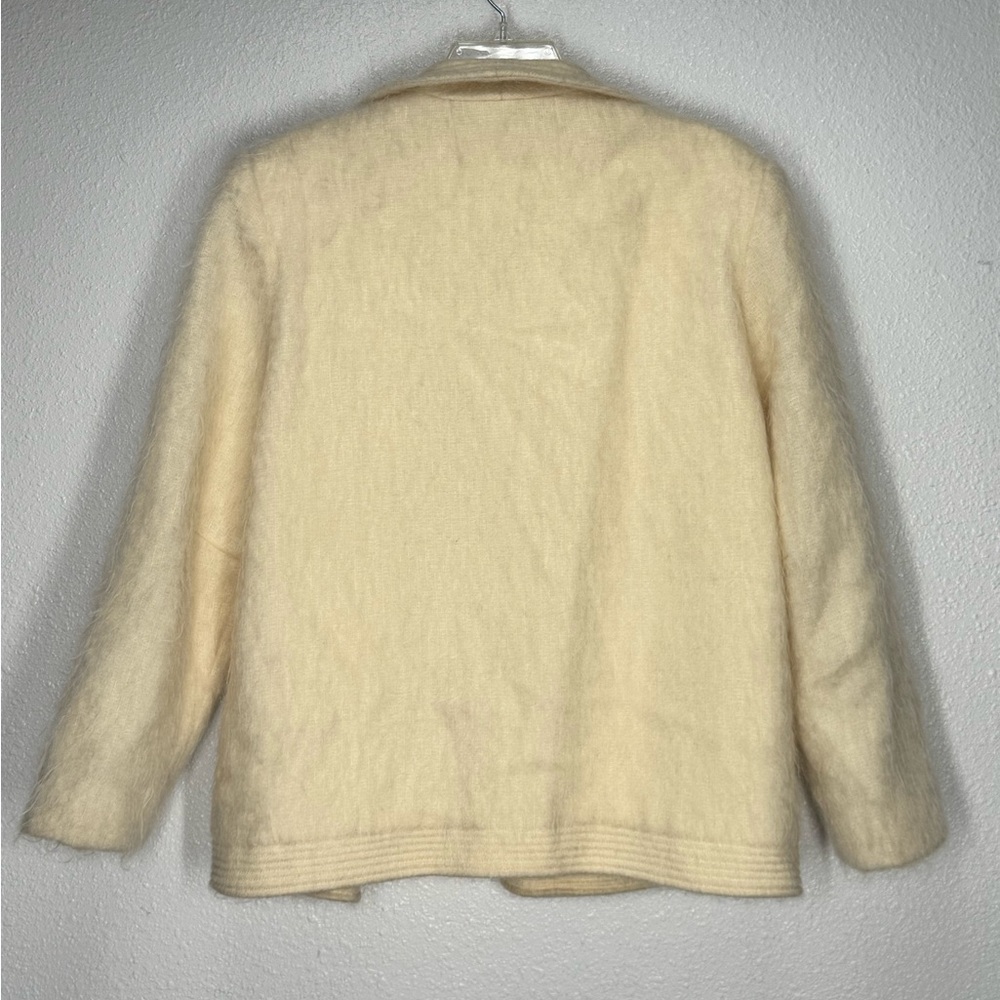 Vintage Gever Originals Beverly Hills Mohair Cream Jacket Blazer Size 10 - Picture 3 of 9